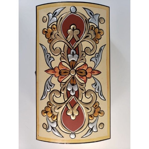 Bombeh Hand Painted Wooden Box with 3D Floral - Picture 4 of 7